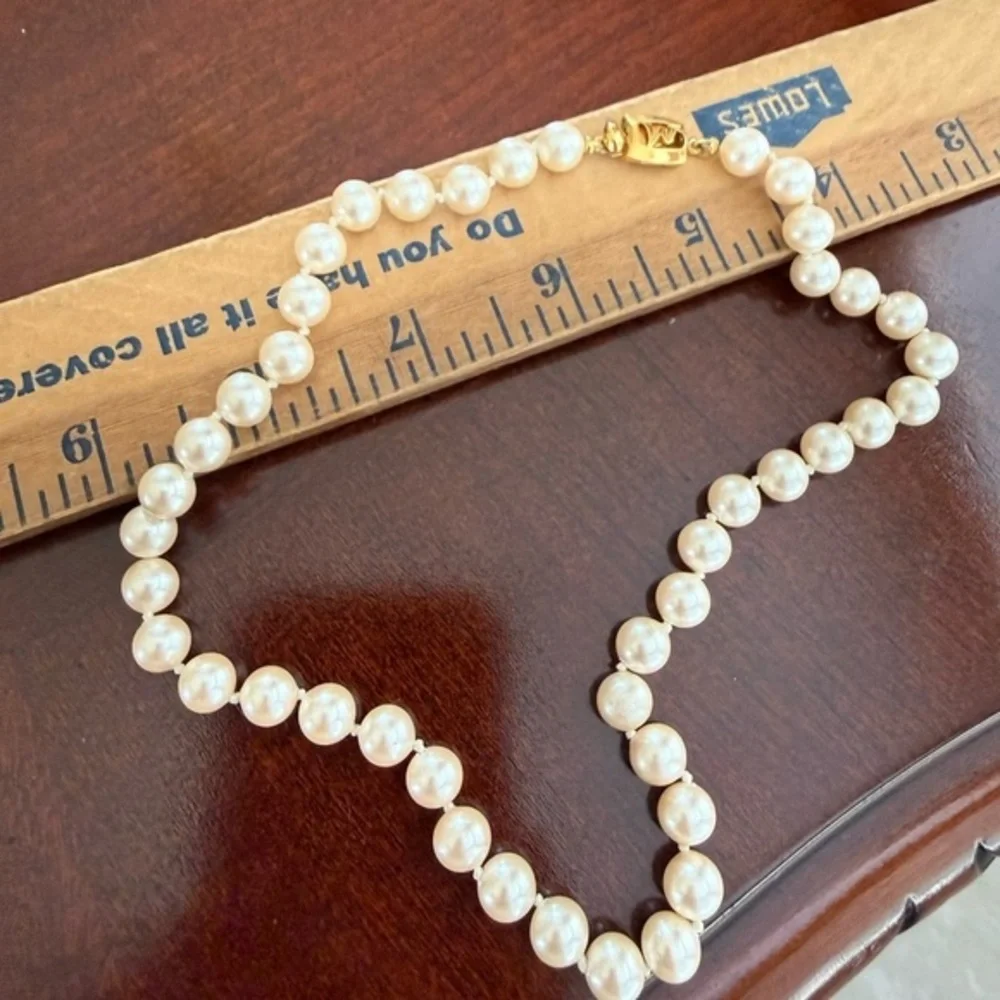Vintage Monet Faux Pearl Necklace